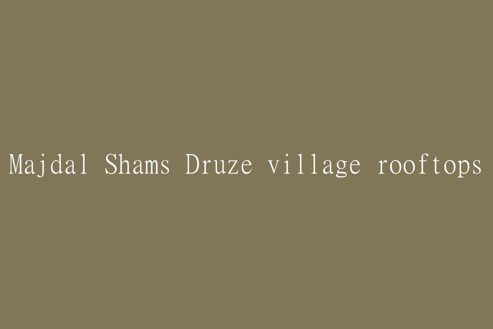 Where to Stay in the Golan Heights