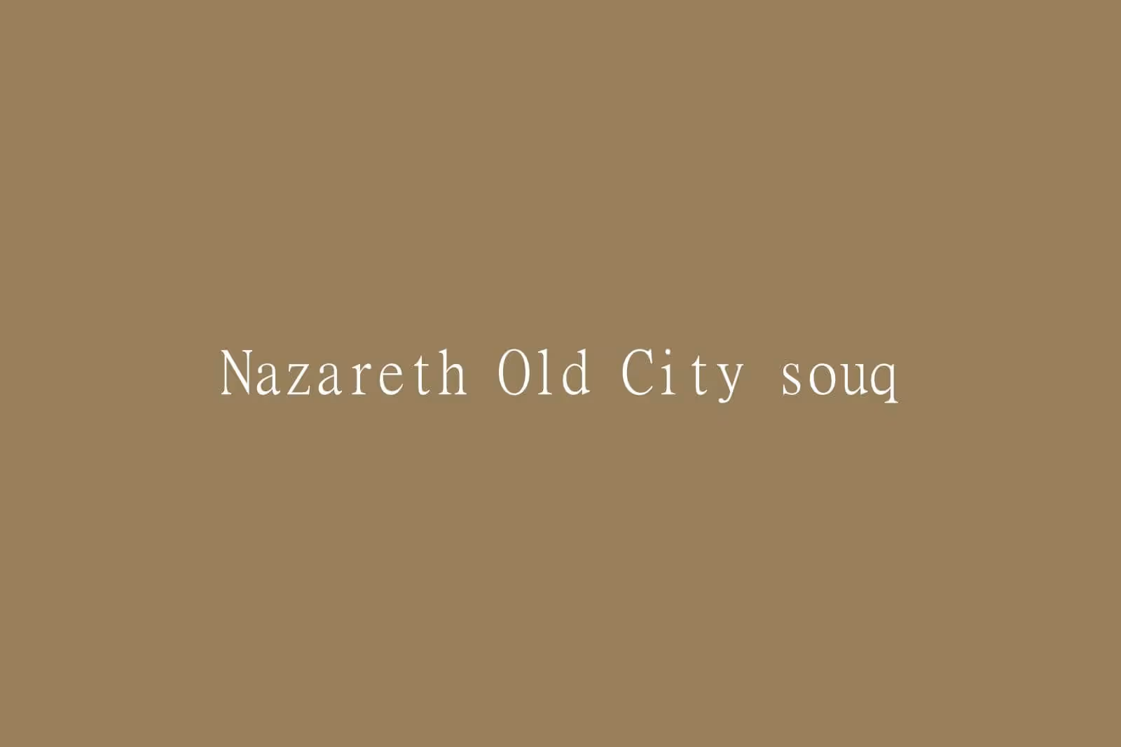 Private Guide in Nazareth